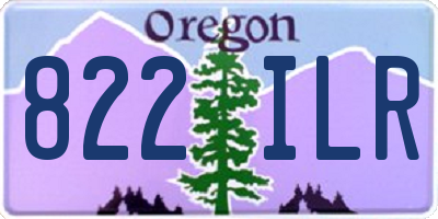 OR license plate 822ILR