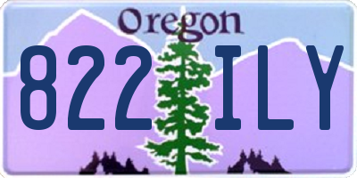 OR license plate 822ILY