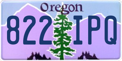 OR license plate 822IPQ
