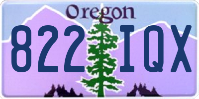 OR license plate 822IQX