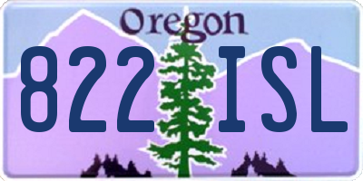 OR license plate 822ISL