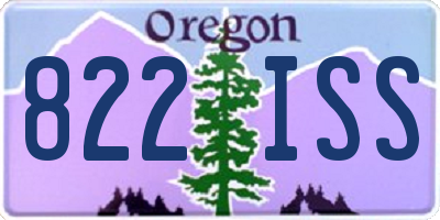 OR license plate 822ISS