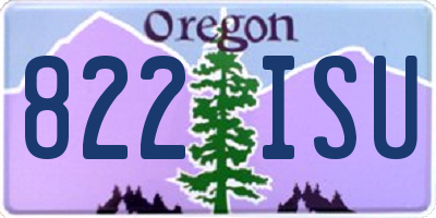 OR license plate 822ISU