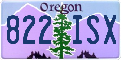 OR license plate 822ISX