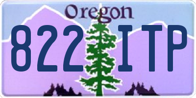 OR license plate 822ITP