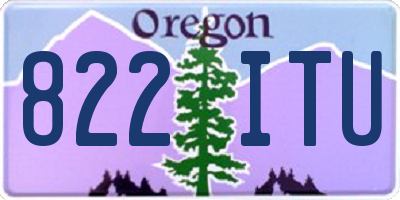 OR license plate 822ITU