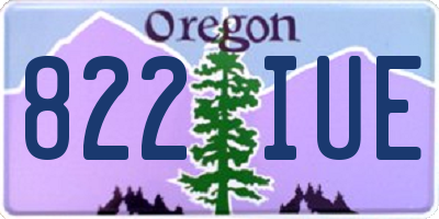 OR license plate 822IUE
