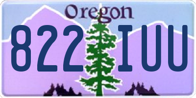 OR license plate 822IUU