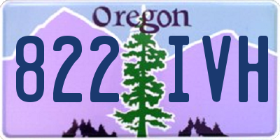 OR license plate 822IVH