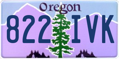 OR license plate 822IVK