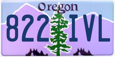 OR license plate 822IVL