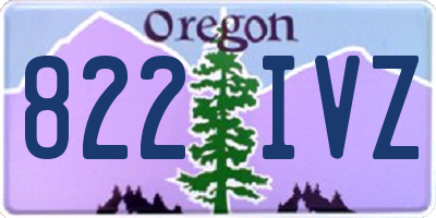 OR license plate 822IVZ