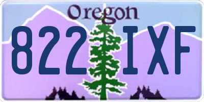OR license plate 822IXF