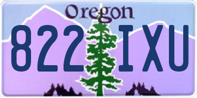 OR license plate 822IXU