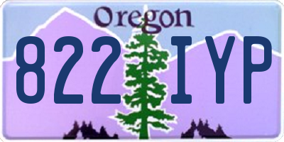 OR license plate 822IYP