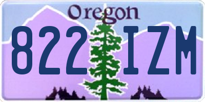 OR license plate 822IZM