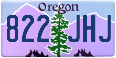 OR license plate 822JHJ