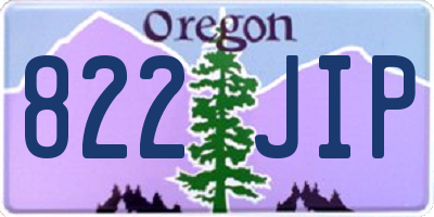 OR license plate 822JIP