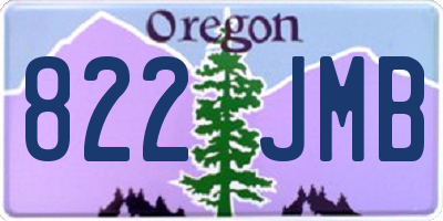 OR license plate 822JMB