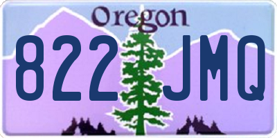 OR license plate 822JMQ