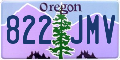 OR license plate 822JMV