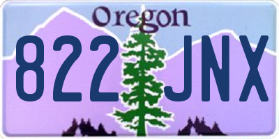 OR license plate 822JNX