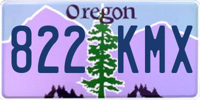 OR license plate 822KMX