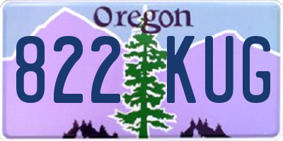 OR license plate 822KUG