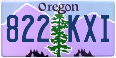 OR license plate 822KXI
