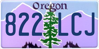 OR license plate 822LCJ