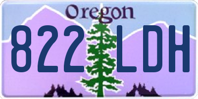 OR license plate 822LDH