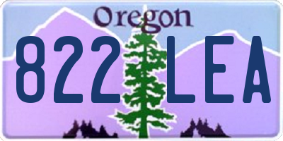 OR license plate 822LEA