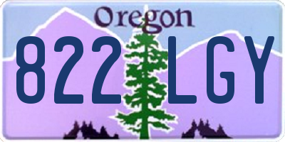 OR license plate 822LGY