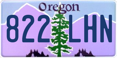 OR license plate 822LHN