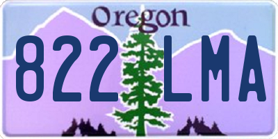 OR license plate 822LMA