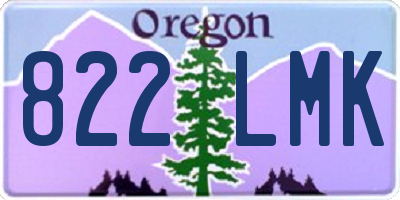 OR license plate 822LMK