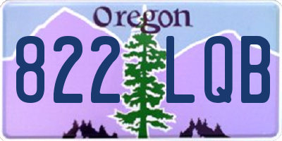 OR license plate 822LQB