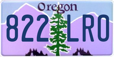 OR license plate 822LRO