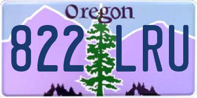 OR license plate 822LRU