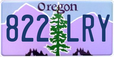 OR license plate 822LRY
