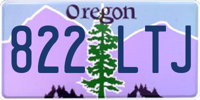 OR license plate 822LTJ