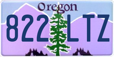 OR license plate 822LTZ