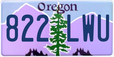 OR license plate 822LWU