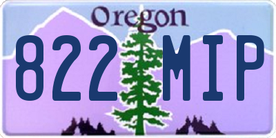 OR license plate 822MIP