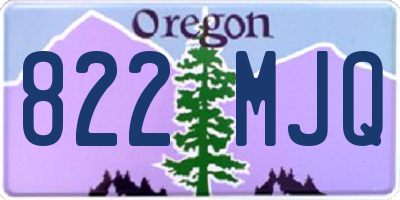 OR license plate 822MJQ