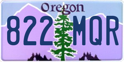 OR license plate 822MQR
