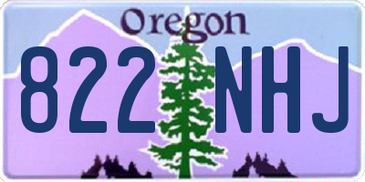 OR license plate 822NHJ