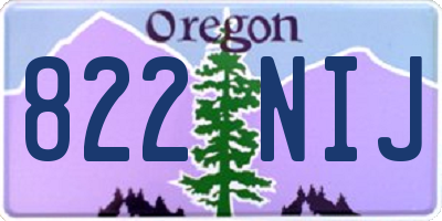 OR license plate 822NIJ