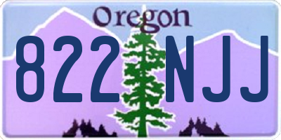 OR license plate 822NJJ