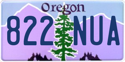 OR license plate 822NUA
